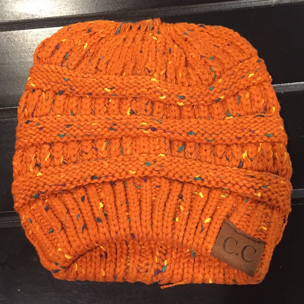 Messy bun hat